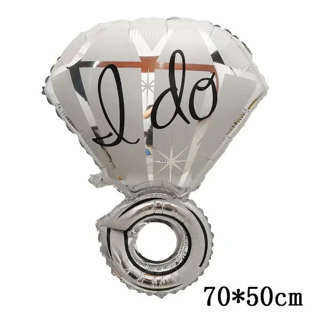 Big Gold Diamond Ring Balloon