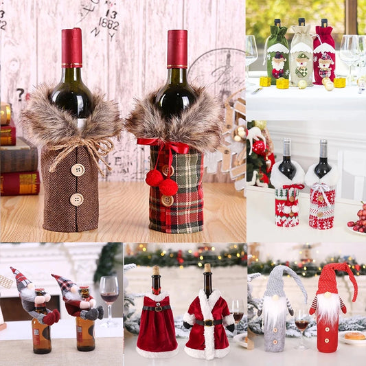 Christmas Wine Bottle Cover