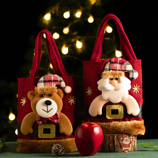 Christmas Gift Bag Linen