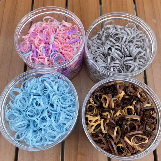 Thick Silicone Hair Rubber Bands 800pcs/set