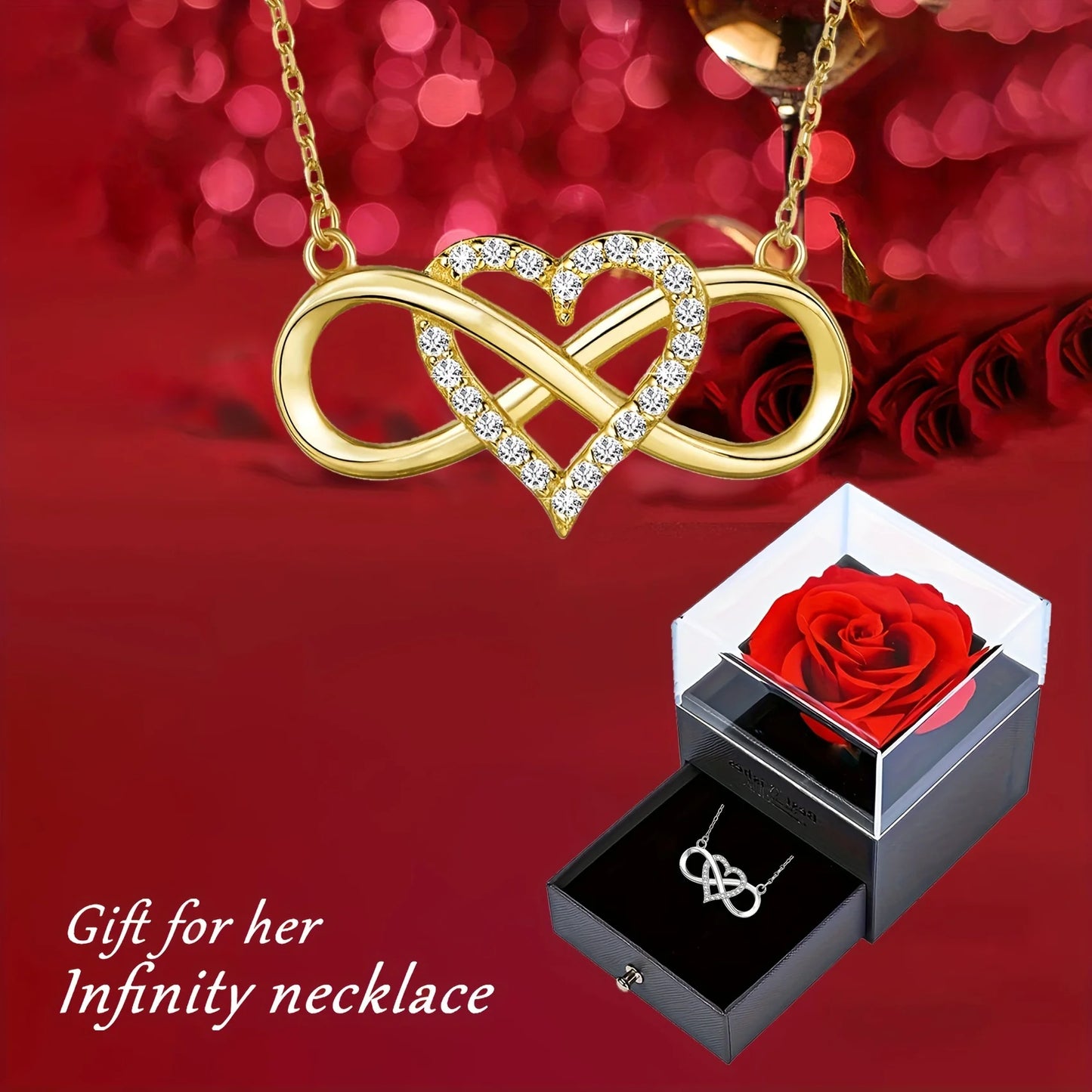 Luxury Rose Gift Box With Bracelet