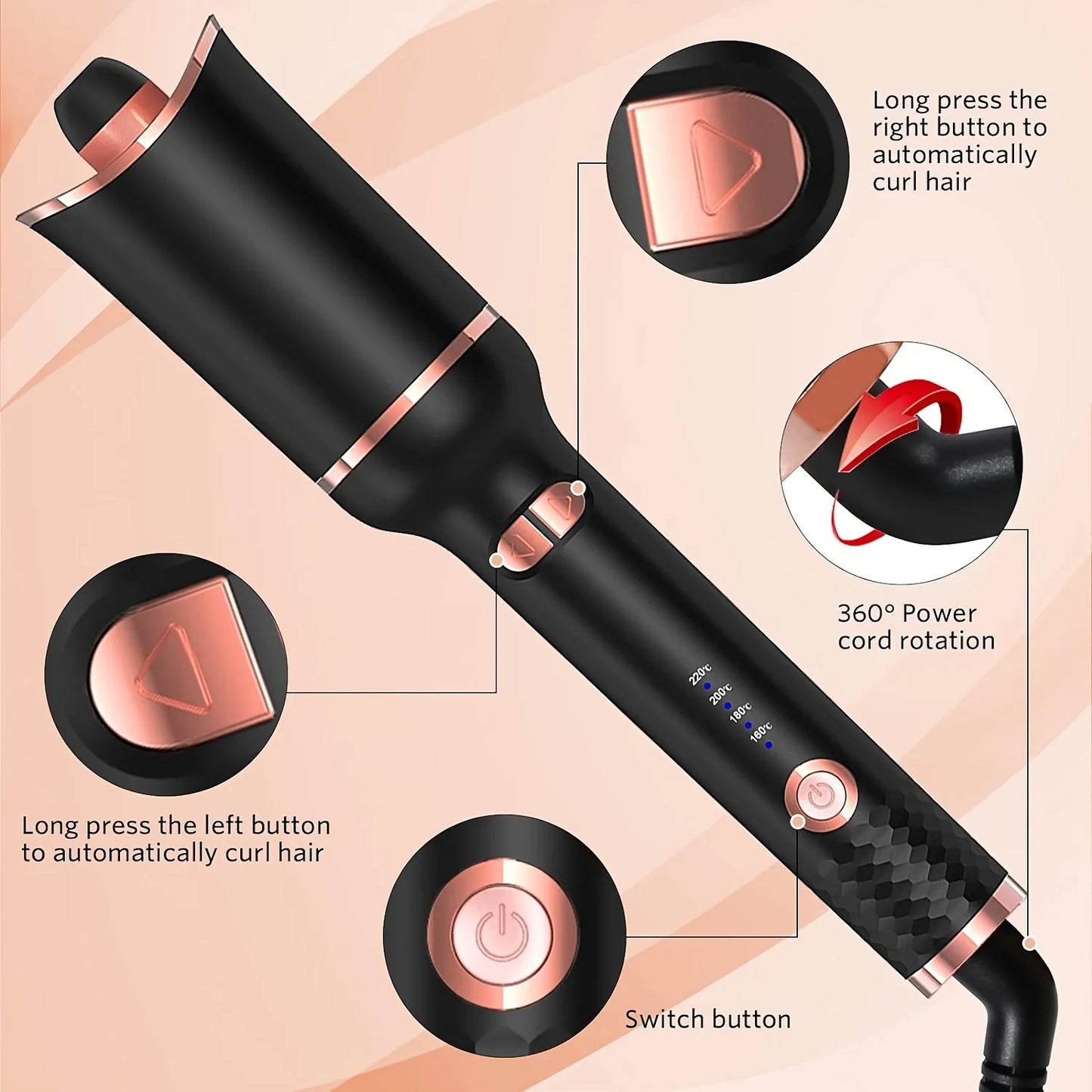 Automatic Hair Curler Rotating