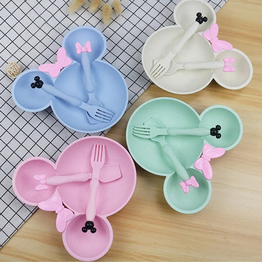 Cartoon Baby Bowl Tableware 3Pcs/set